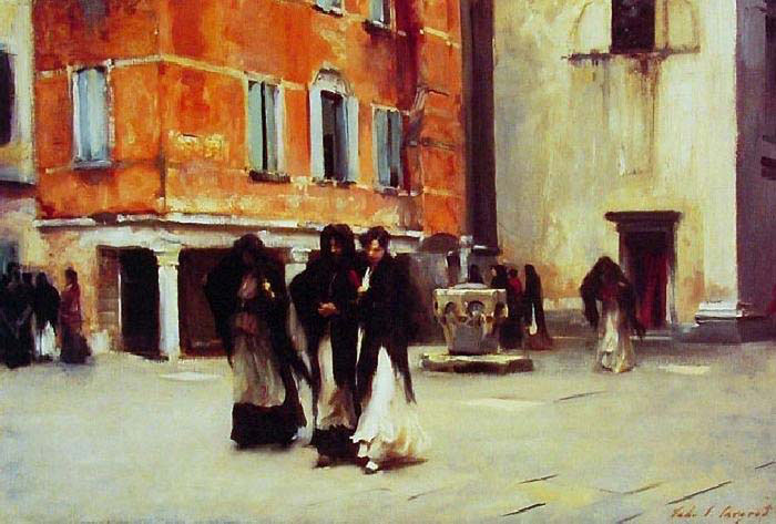 Sortie de l'eglise Campo san Canciano Venice